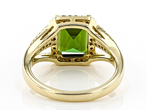 Pre-Owned Green Tourmaline 14k Yellow Gold Ring 2.26ctw