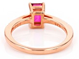 Pre-Owned Magenta Petalite 18K Rose Gold Over Sterling Silver Ring 0.80ctw