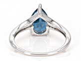 Pre-Owned Blue London Blue Topaz Rhodium Over Silver Ring 1.99ctw