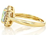 Pre-Owned Mercury Mist® Mystic Topaz 18k Yellow Gold Over Sterling Silver Ring 2.06ctw