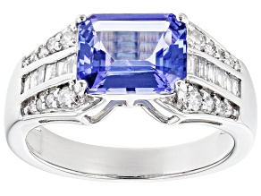 Pre-Owned Blue Tanzanite Platinum Ring 2.29ctw