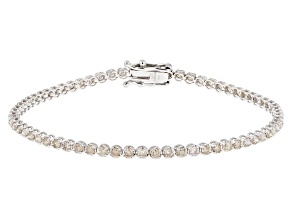 Pre-Owned Diamond 18k White Gold Tennis Bracelet 2.00ctw