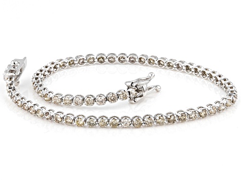 Pre-Owned Diamond 18k White Gold Tennis Bracelet 2.00ctw