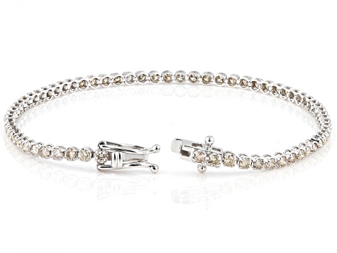 Pre-Owned Diamond 18k White Gold Tennis Bracelet 2.00ctw