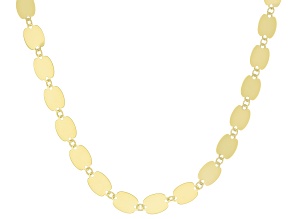 Pre-Owned 10k Yellow Gold 4.4mm Oval Disc 20 Inch Necklace