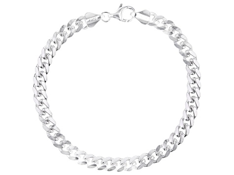 Pre-Owned Sterling Silver 6.1mm Cuban Link Bracelet