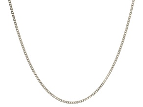 Pre-Owned 14k White Gold Curb Link Chain Necklace 16 inch 2mm