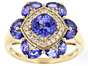 Pre-Owned Blue Tanzanite 14k Yellow Gold Ring 1.87ctw