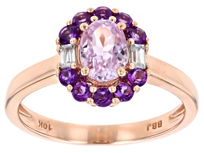 Pre-Owned Pink Kunzite 10k Rose Gold Ring 1.59ctw