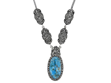 Picture of Pre-Owned Blue Turquoise Sterling Silver Necklace