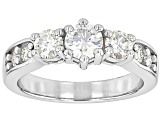 Pre-Owned Moissanite Platineve Ring 1.20ctw DEW.