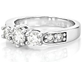 Pre-Owned Moissanite Platineve Ring 1.20ctw DEW.