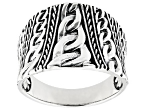 Pre-Owned Sterling Silver Textured Ring