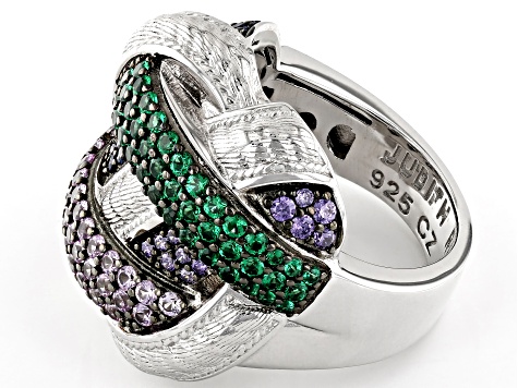 新品odul オジュール マラカイトSILVER JUDY RING 8号 Judith Ripka Sterling Silver Jardin Double Flower Mother of