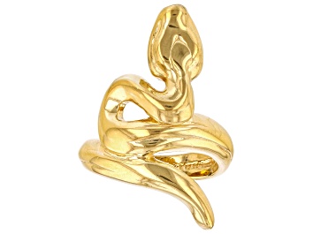 Picture of Pre-Owned 18k Yellow Gold Over Sterling Silver Snake Ring