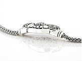 Pre-Owned Sterling Silver Textured Center Design Bracelet