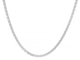 Pre-Owned Sterling Silver Wheat Link 18 Inch Necklace With Toggle Bar