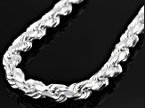 Pre-Owned Sterling Silver 8.4mm Rope 20 Inch Chain