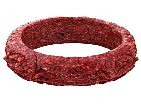 Pre-Owned Red Sponge Coral Bangle Bracelet