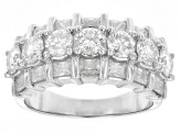 Pre-Owned Moissanite Platineve Band Ring 3.01ctw DEW.