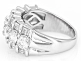 Pre-Owned Moissanite Platineve Band Ring 3.01ctw DEW.