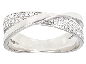 Pre-Owned Moissanite Platineve Ring .34ctw DEW.