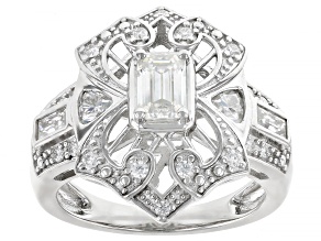 Pre-Owned Moissanite Platineve Ring 1.20ctw DEW.