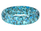 Pre-Owned Blue Turquoise Bangle Bracelet