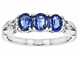 Pre-Owned Kyanite Rhodium Over Sterling Silver Ring 1.31ctw