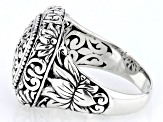 Pre-Owned Sterling Silver Floral Ring