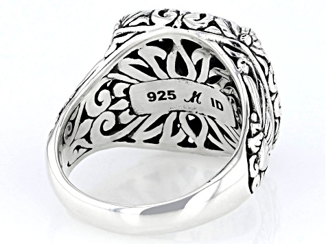 Pre-Owned Sterling Silver Floral Ring