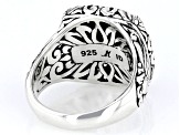 Pre-Owned Sterling Silver Floral Ring