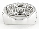 Pre-Owned White Cubic Zirconia Platineve® Ring 3.79ctw