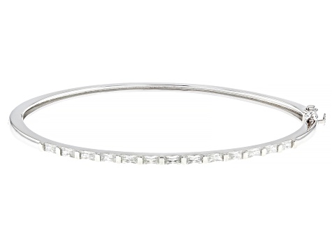 Pre-Owned Moissanite Platineve Bangle Bracelet 1.17ctw DEW.