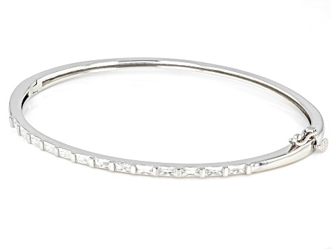 Pre-Owned Moissanite Platineve Bangle Bracelet 1.17ctw DEW.