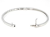 Pre-Owned Moissanite Platineve Bangle Bracelet 1.17ctw DEW.