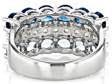 Pre-Owned Glacier Topaz™  Rhodium Over Silver Ring 3.67ctw