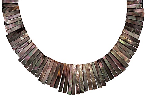 Pre-Owned Multi-Color Tahitian Mother-of Pearl Graduated Necklace