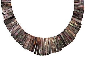 Pre-Owned Multi-Color Tahitian Mother-of Pearl Graduated Necklace