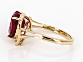 Pre-Owned Mahaleo(R) Ruby with White Diamond 10k Yellow Gold Ring 3.97ctw