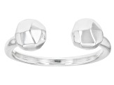 Pre-Owned Sterling Silver Ball Cuff Ring