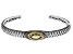 Pre-Owned Citrine Sterling Silver With 18K Gold Accent Cuff Bracelet 1.50ct