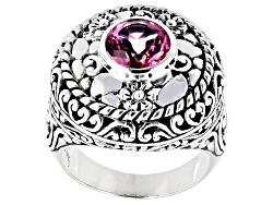 Pre-Owned Pink Azotic Topaz  Sterling Silver Ring 2.00ct