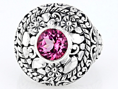 Pre-Owned Pink Azotic Topaz  Sterling Silver Ring 2.00ct