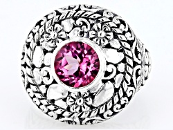 Pre-Owned Pink Azotic Topaz  Sterling Silver Ring 2.00ct