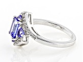 Pre-Owned Blue Tanzanite Rhodium Over Sterling Silver Ring 1.52ctw