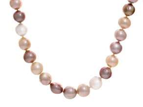 Pre-Owned Genusis™ Multi-Color Cultured Freshwater Pearl Rhodium Over Sterling Silver Necklace