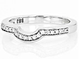 Pre-Owned Moissanite Platineve Band Ring .18ctw DEW.