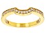 Pre-Owned Moissanite 14k Yellow Gold Over Silver Band Ring .18ctw DEW