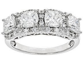 Pre-Owned Moissanite platineve ring ctw 2.92DEW